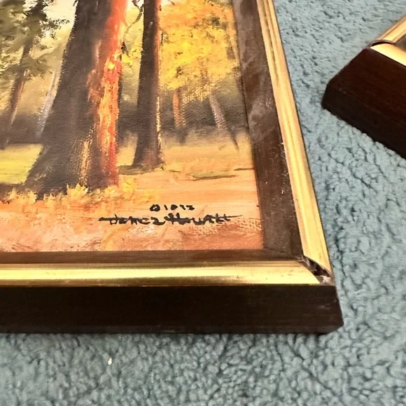 Signed James Hewitt Framed Nature Landscape Paintings - Picture 14 of 15